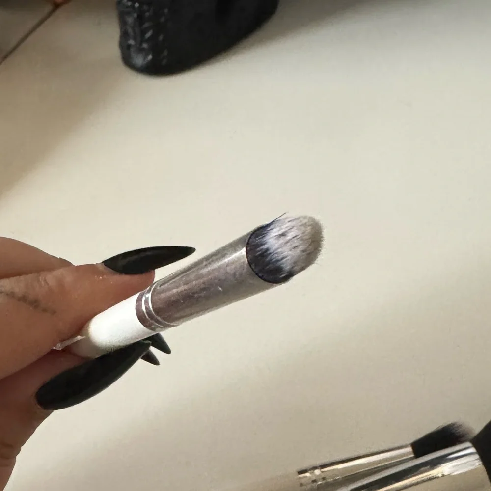 ColourPop Brush Set White Face Powder Eye Blending Pencil Brush Trio